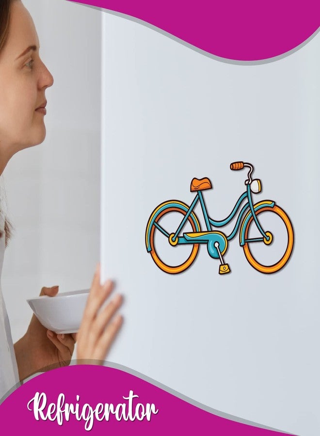 Bhai Please Cycle Wooden Fridge Magnet - Image 4